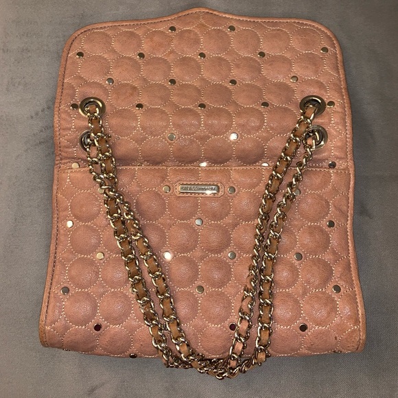 Rebecca Minkoff Flap Shoulder Bag - Shimmer Peach - Picture 6 of 8